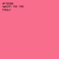 #F76D8B - Froly Color Image
