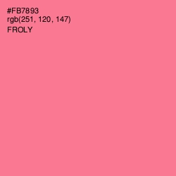 #FB7893 - Froly Color Image