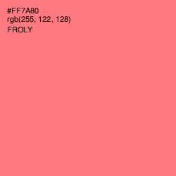 #FF7A80 - Froly Color Image