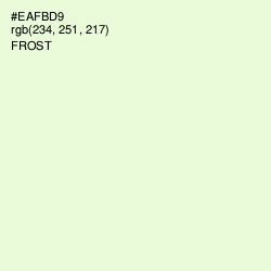 #EAFBD9 - Frost Color Image