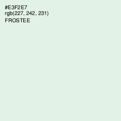 #E3F2E7 - Frostee Color Image