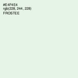 #E4F4E4 - Frostee Color Image