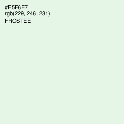 #E5F6E7 - Frostee Color Image