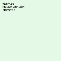 #E5FAE6 - Frostee Color Image