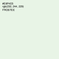 #E8F4E5 - Frostee Color Image