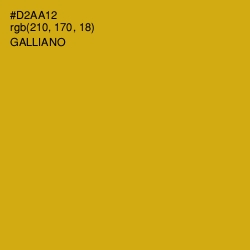 #D2AA12 - Galliano Color Image