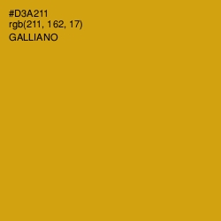 #D3A211 - Galliano Color Image