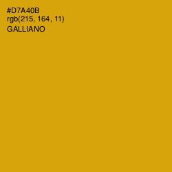 #D7A40B - Galliano Color Image