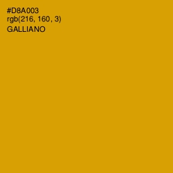 #D8A003 - Galliano Color Image