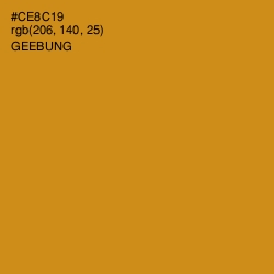 #CE8C19 - Geebung Color Image