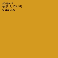 #D4991F - Geebung Color Image