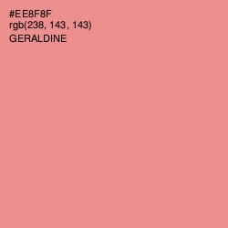 #EE8F8F - Geraldine Color Image