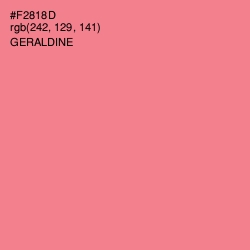 #F2818D - Geraldine Color Image