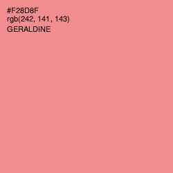 #F28D8F - Geraldine Color Image