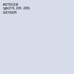 #D7DCEB - Geyser Color Image