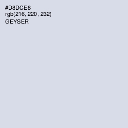 #D8DCE8 - Geyser Color Image