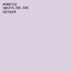 #DBD1E2 - Geyser Color Image