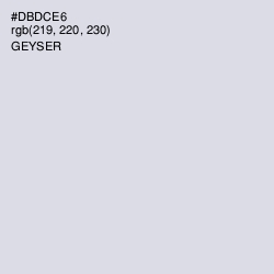 #DBDCE6 - Geyser Color Image