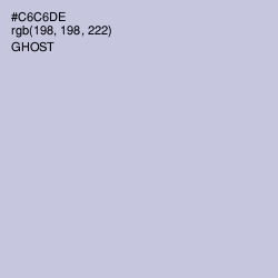 #C6C6DE - Ghost Color Image