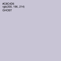 #C8C4D6 - Ghost Color Image