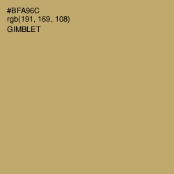 #BFA96C - Gimblet Color Image