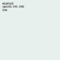 #E8F0EE - Gin Color Image