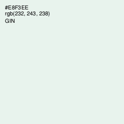 #E8F3EE - Gin Color Image