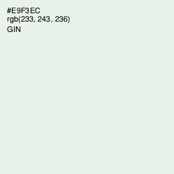 #E9F3EC - Gin Color Image