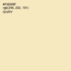 #F6E8BF - Givry Color Image