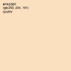 #FAE0BF - Givry Color Image