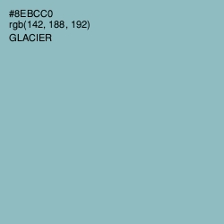 #8EBCC0 - Glacier Color Image