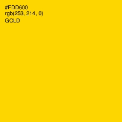 #FDD600 - Gold Color Image