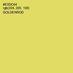 #E0DC64 - Goldenrod Color Image
