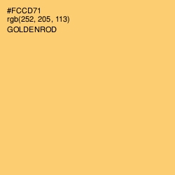 #FCCD71 - Goldenrod Color Image