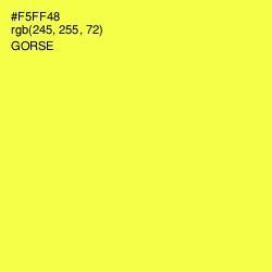 #F5FF48 - Gorse Color Image
