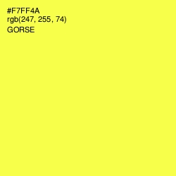 #F7FF4A - Gorse Color Image