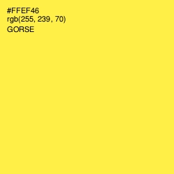 #FFEF46 - Gorse Color Image