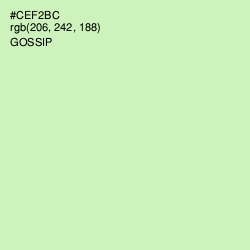 #CEF2BC - Gossip Color Image