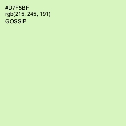 #D7F5BF - Gossip Color Image