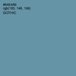 #6494A6 - Gothic Color Image