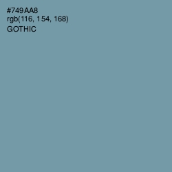 #749AA8 - Gothic Color Image