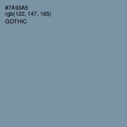 #7A93A5 - Gothic Color Image