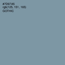 #7D97A5 - Gothic Color Image
