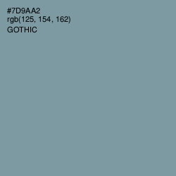 #7D9AA2 - Gothic Color Image