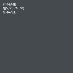 #444A4E - Gravel Color Image