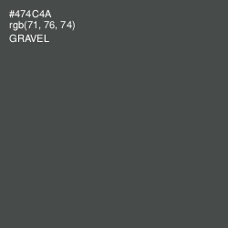#474C4A - Gravel Color Image