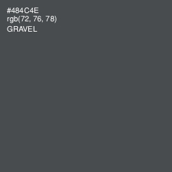 #484C4E - Gravel Color Image