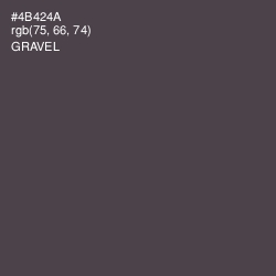 #4B424A - Gravel Color Image