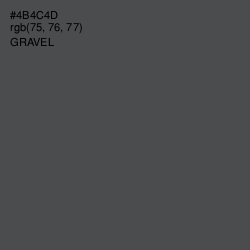 #4B4C4D - Gravel Color Image
