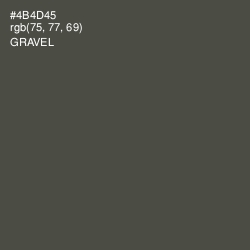 #4B4D45 - Gravel Color Image
